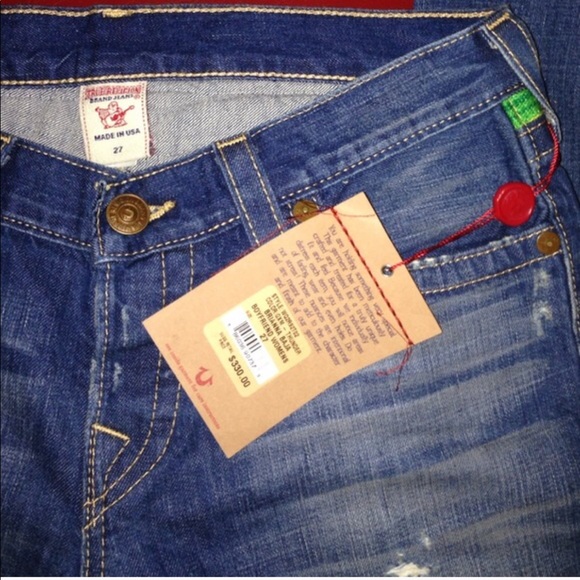 SALE True Religion Billy Baja colorful patch jeans - Picture 5 of 8